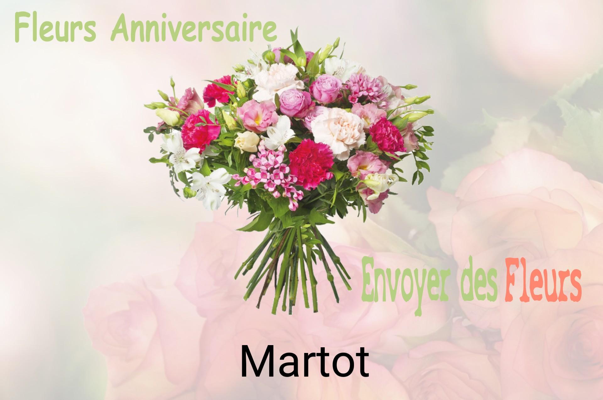 Bouquet de fleurs d’anniversaire livré à Martot